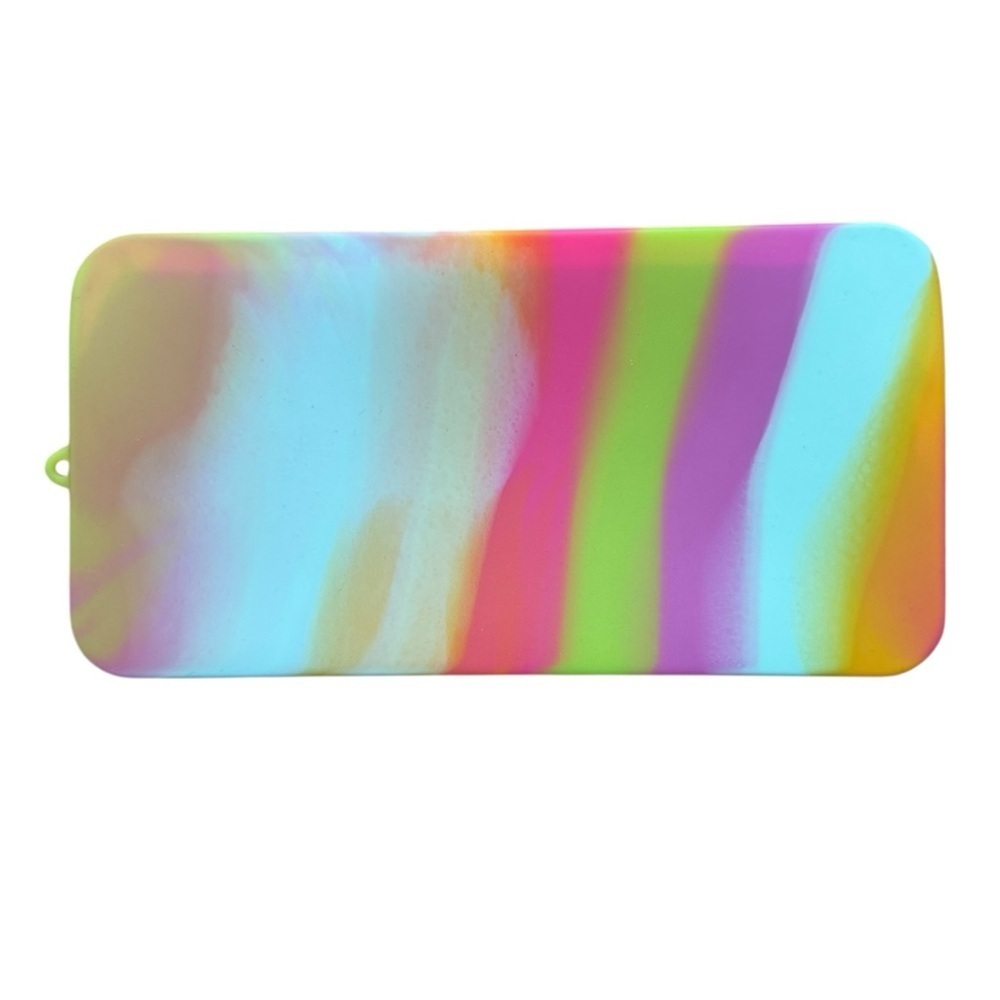 4/$25 Iscream Rainbow Tie Dye Pop It Popper Pencil Case Fidget Zip Pouch - Picture 5 of 10